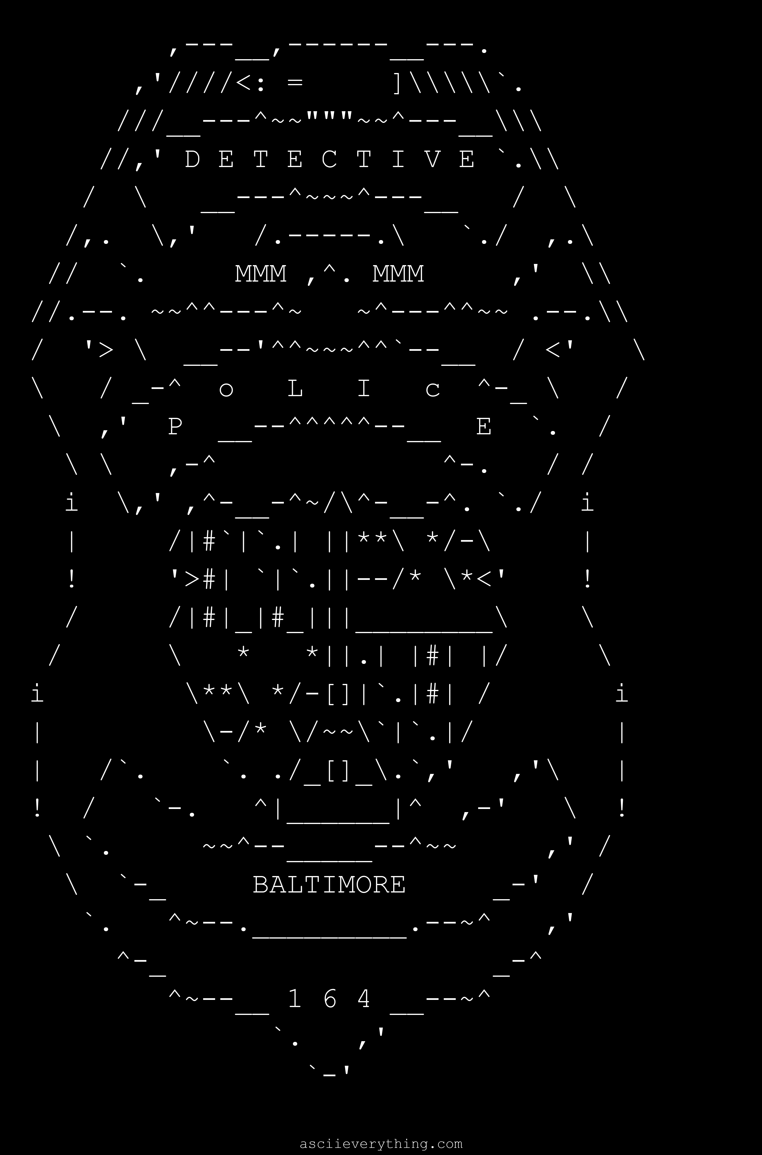 Baltimore Police Shield