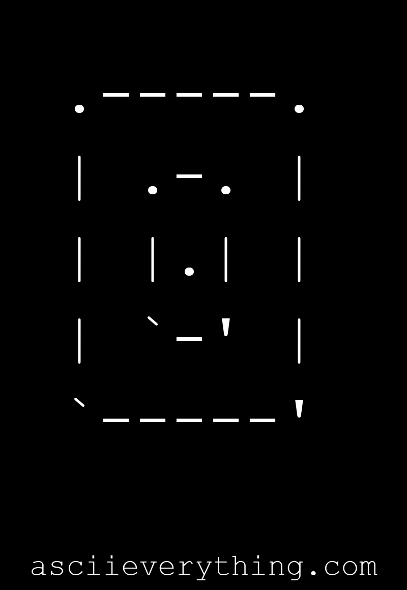 A dot in a box in a box