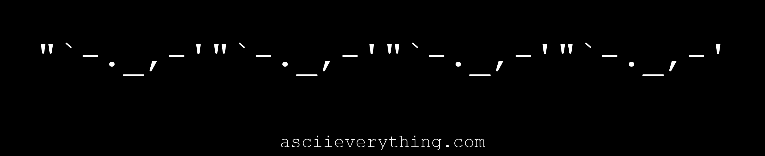 A wave or banner decor