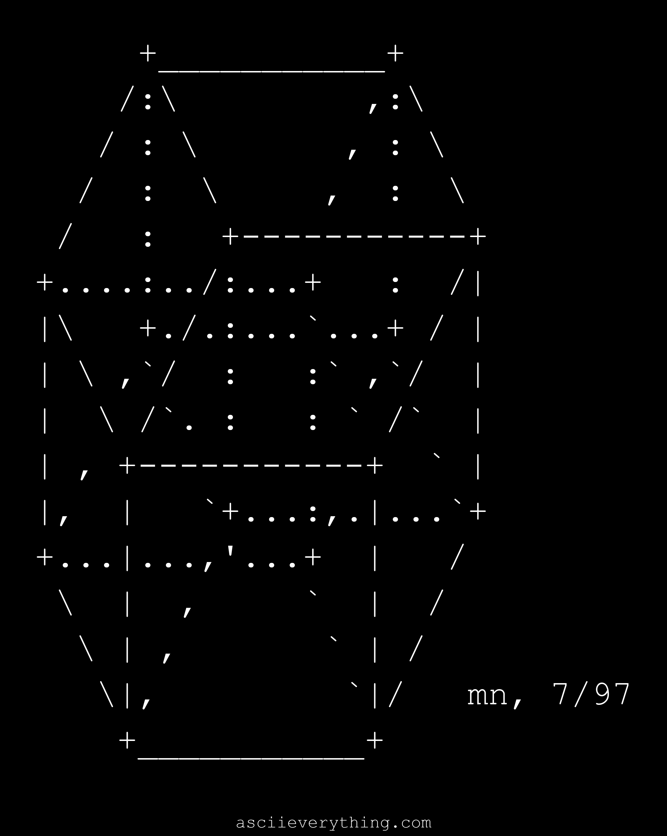 2-Dimensional Representation Of A 3-Dimensional Cross-Section Of A 4-Dimensional Cube